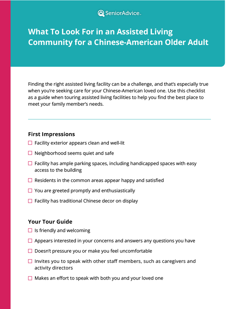 How to Choose an Assisted Living Community for an Older Chinese American Loved One